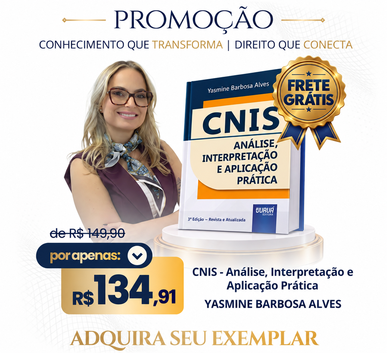 Yasmine Barbosa Alves e o livro CNIS – Análise, Interpretação e Aplicação Prática, 3ª edição, Editora Juruá